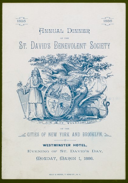 File:ANNUAL DINNER (held by) ST. DAVID'S BENEVOLENT SOCIETY OF THE CITIES OF NEW YORK AND BROOKLYN (at) WESTMINSTER HOTEL (HOT) (NYPL Hades-269590-474240).tiff