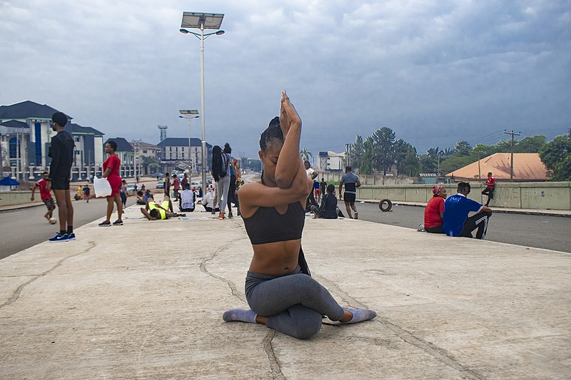 File:A lady in an emotional relaxation mode.jpg