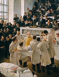 Adalbert Franz Seligmann - Der Billroth'sche Hörsaal im Wiener Allgemeinen Krankenhaus - 796 - Österreichische Galerie Belvedere.jpg