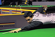 Deutsch: Bild aufgenommen in Berlin während des German Masters im Snooker 2014. Aditya Mehta. English: Picture taken in Berlin during the Snooker German Masters in 2014. Aditya Mehta.