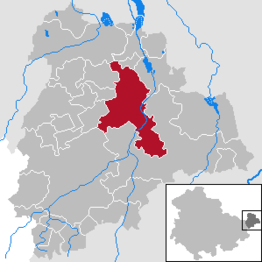 Kaart van Altenburg (Thüringen)