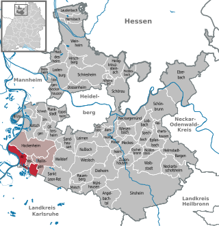 Altlußheim - Localizazion