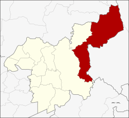District de Muak Lek - Carte