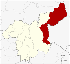 Amplasarea districtului în provincia Saraburi