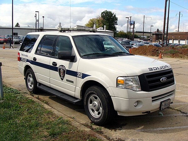 An Amtrak Police SUV