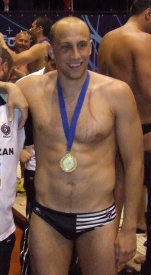 Prlainović after winning the 2011 LEN Euroleague