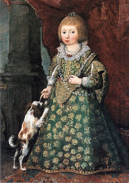 Mariana in a Spanish costume, c. 1630s