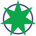 Aomori City Emblem (colored variant).svg