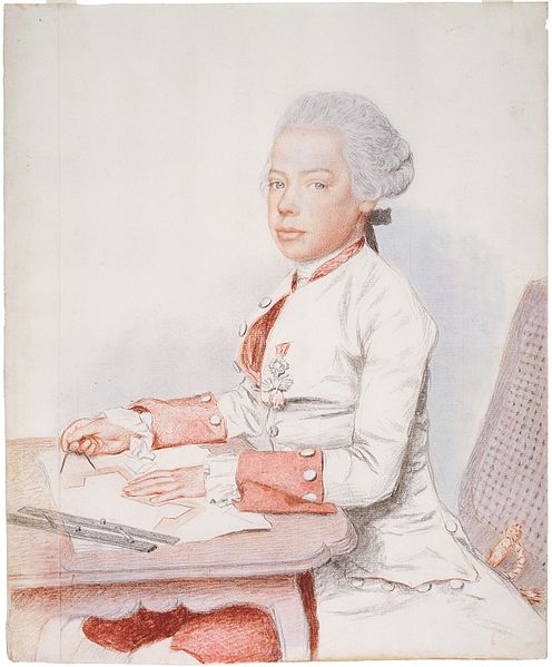 Young Leopold drawing fortifications, Jean-Étienne Liotard, 1762