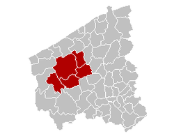 Arrondissement de Dixmude - Carte