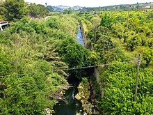 Fiume Asinaro dal ponte presso la SS 115 ingresso di Noto