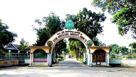 Main entrance of Assam Agricultural University