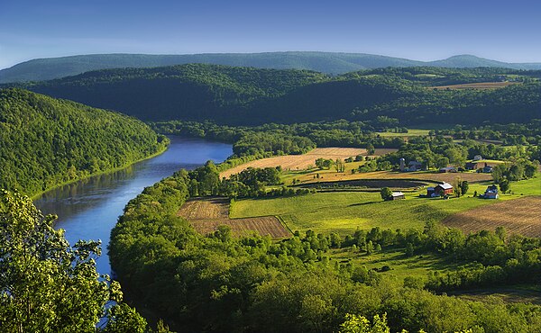 Susquehanna River in Bradford County, Pennsylvania