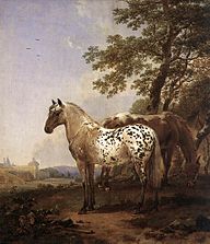 Paysage avec deux chevaux, v.1655-1660 (Statens Museum for Kunst, Copenhague).