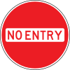 No Entry sign on Montserrat Bahamas - No Entry.svg