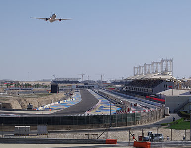 Reta oposta no Circuito Internacional do Barém