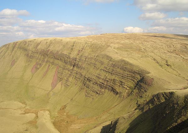 Fan Brycheiniog the highest peak on the Black Mountain