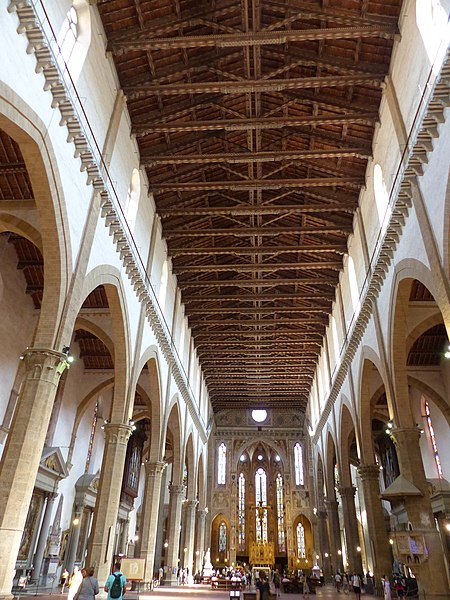 File:Basílica de la Santa Cruz, interior, Florencia, Italia, 2019 02.jpg