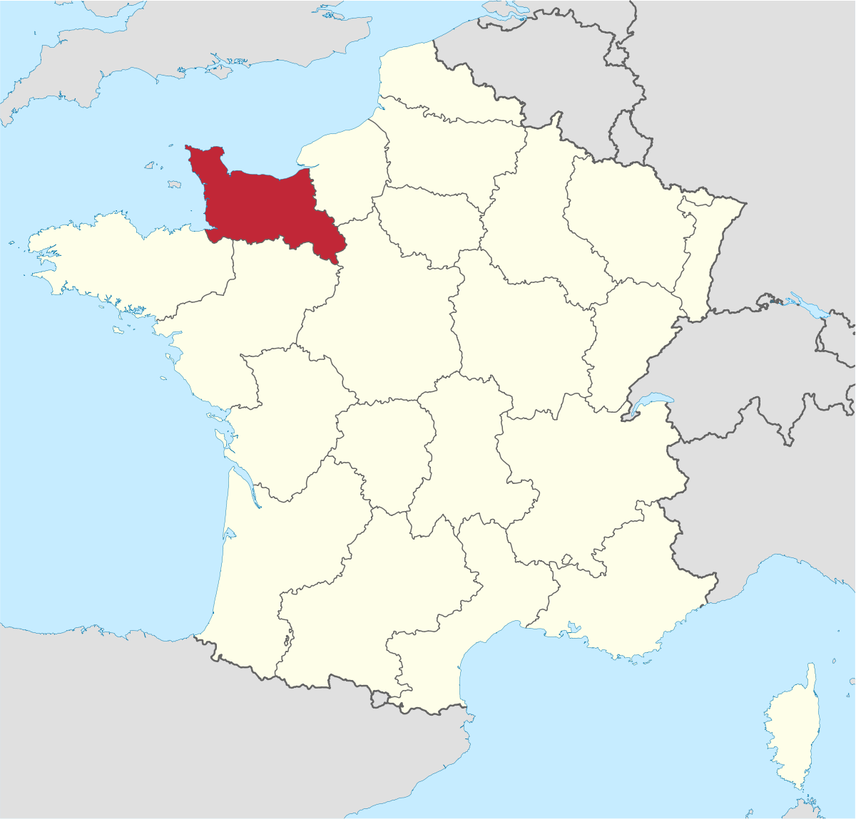 Map Of Normandy France Lower Normandy - Wikipedia