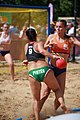 Deutsch: Beachhandball bei den Olympischen Jugendspielen 2018 in Buenos Aires; Tag 7, 13. Oktober 2018; Mädchen, Spiel um Platz Drei – Ungarn-Niederlande 2:0 English: Beach handball at the 2018 Summer Youth Olympics in Buenos Aires at 13 October 2018 – Girls Bronze Medal Match – Hungary-Netherlands 2:0 Español: Handball de playa en los Juegos Olimpicos de la Juventud Buenos Aires 2018 en 13 de octubre de 2018 – Partido por la medalla de bronce femenino - Hungría-Países Bajos 2:0