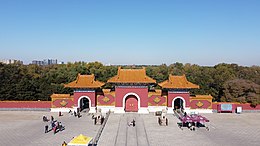 Beiling Park Zhao Mausoleum (Qing dynasty) drone view 1.jpg