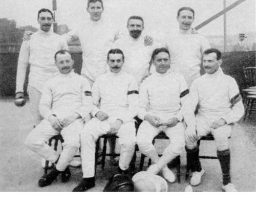 Belgian fencing team at the 1912 Olympic Games