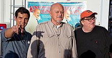 Ben Steinbauer, Jack Rebney, and Michael Moore at the film's premiere in July 2010 BenSteinbauerJackRebnyMichaelMooreWMJul10.jpg