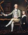 Portrait of Benjamin Tallmadge with son William 1790