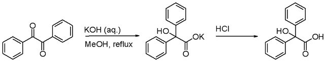 Scheme 1. Benzilic acid rearrangement