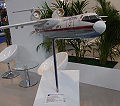 Model of Beriev Be-200ChS amphibious two engine aircraft at the 2007 Paris Air Show