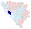 BiH municipality location Glamoč.svg