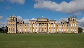 Blenheim Palace at Woodstock, Oxfordshire, England Blenheim Palace facade October 2016.jpg