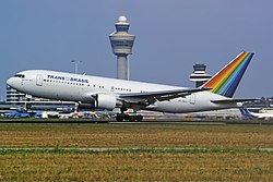 Boeing 767-283ER компании TransBrasil в аэропорту Амстердам-Схипхол