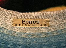 Bohus Stickning Label, Akvamarin Design, ca. 1963. Sammlung Susanna Hansson.