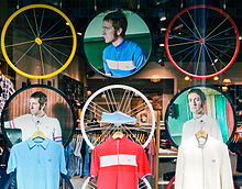 Wiggins has helped design a range of clothing with mod label Fred Perry. Bradley Wiggins Fred Perry.jpg