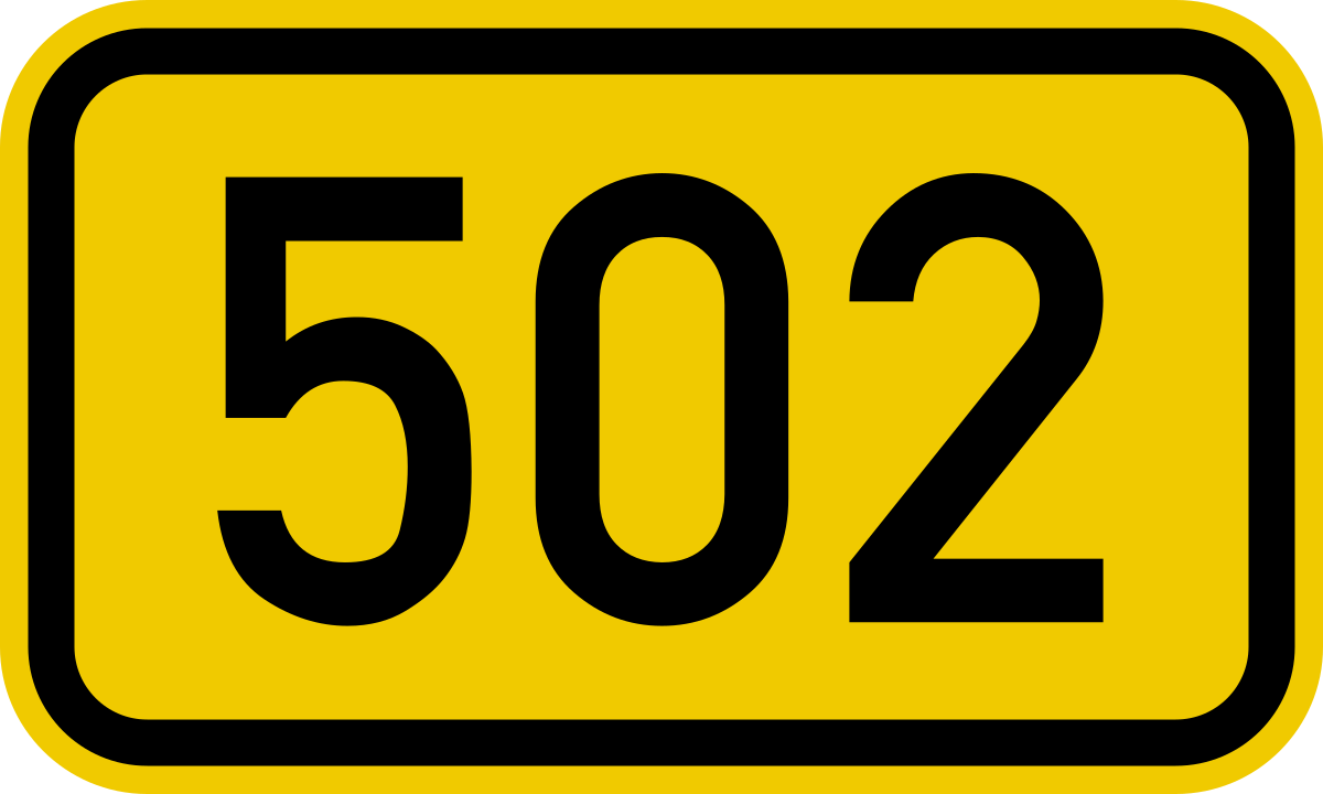 File:Bundesstraße 502 number.svg - Wikimedia Commons