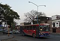 Bus and taxi in San Miguel de Tucumán