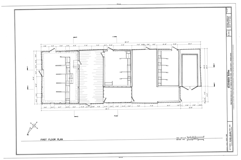 File:Bushman Barn, Business U.S. 15, Emmitsburg Road, Gettysburg, Adams County, PA HABS PA,1-GET,8A- (sheet 2 of 12).png