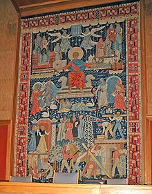 Else Poulsson's tapestry in Oslo City Hall Bystyresalsteppe.jpg