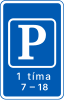 C68: Area sign (restricted parking)