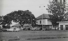 Le terminal de Garuda Indonesian Airways et KLM sur le vieil aéroport de Kemayoran dans les années 1950.