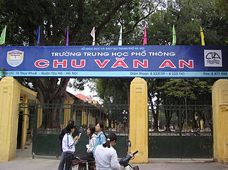 <span class="mw-page-title-main">Chu Văn An High School (Hanoi)</span> Public school in Hanoi, Vietnam