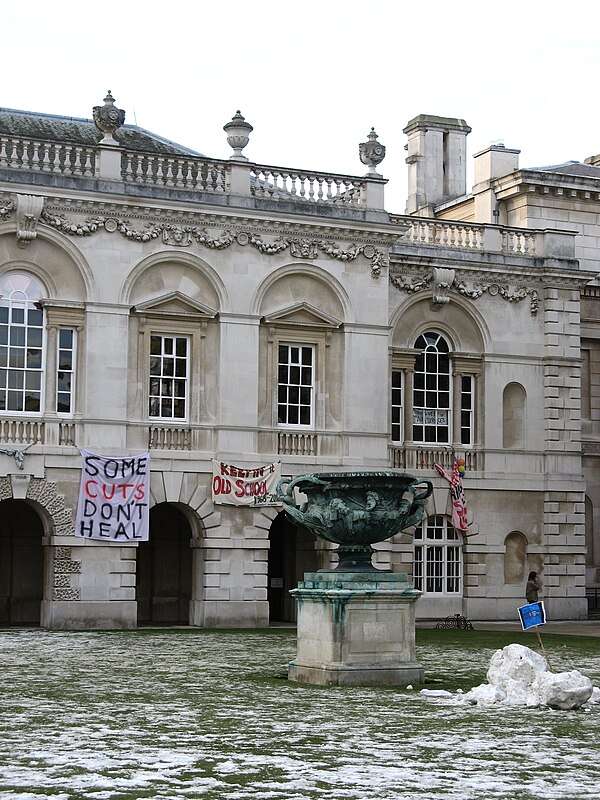 Student occupation at Cambridge University, 2010