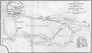 Map of the position of British ships in the Canton River, 26 May 1841