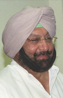 Amarinder Singh 15th and current Chief Minister of Punjab, India