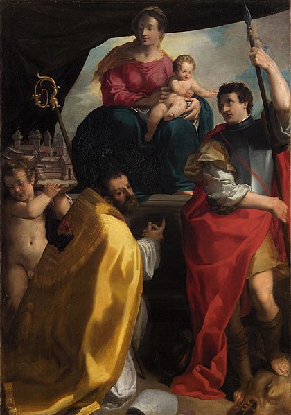 File:Carlo Bonone, , Kunsthistorisches Museum Wien, Gemäldegalerie - Maria mit dem Kind und den Hl. Maurelius und Georg - GG 349 - Kunsthistorisches Museum.jpg