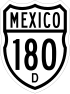 Federal Highway 180D Schild