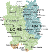 Lyonnais, Forez et Beaujolais.