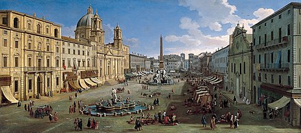 Gaspar van Wittel: Piazza Navona, Rom (1699)
