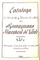 Catalogo de' Libri della Libreria de' Marchesi di Romagnano, Marchesi di Virle. Vol. 1.jpg